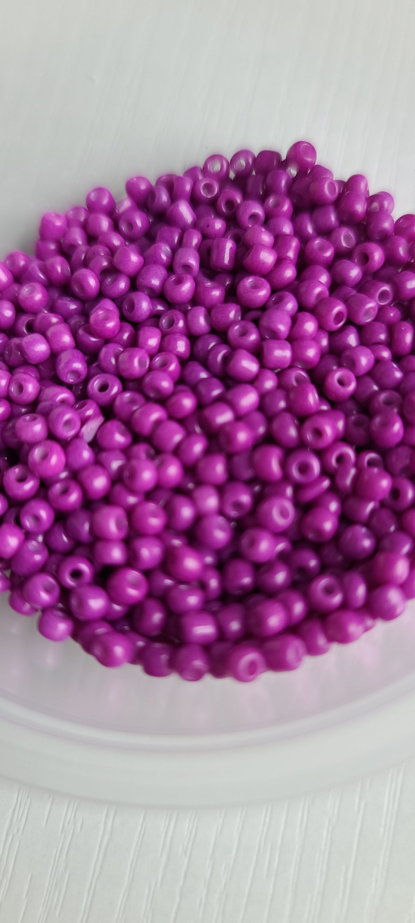 Seed beads and pearl hoops