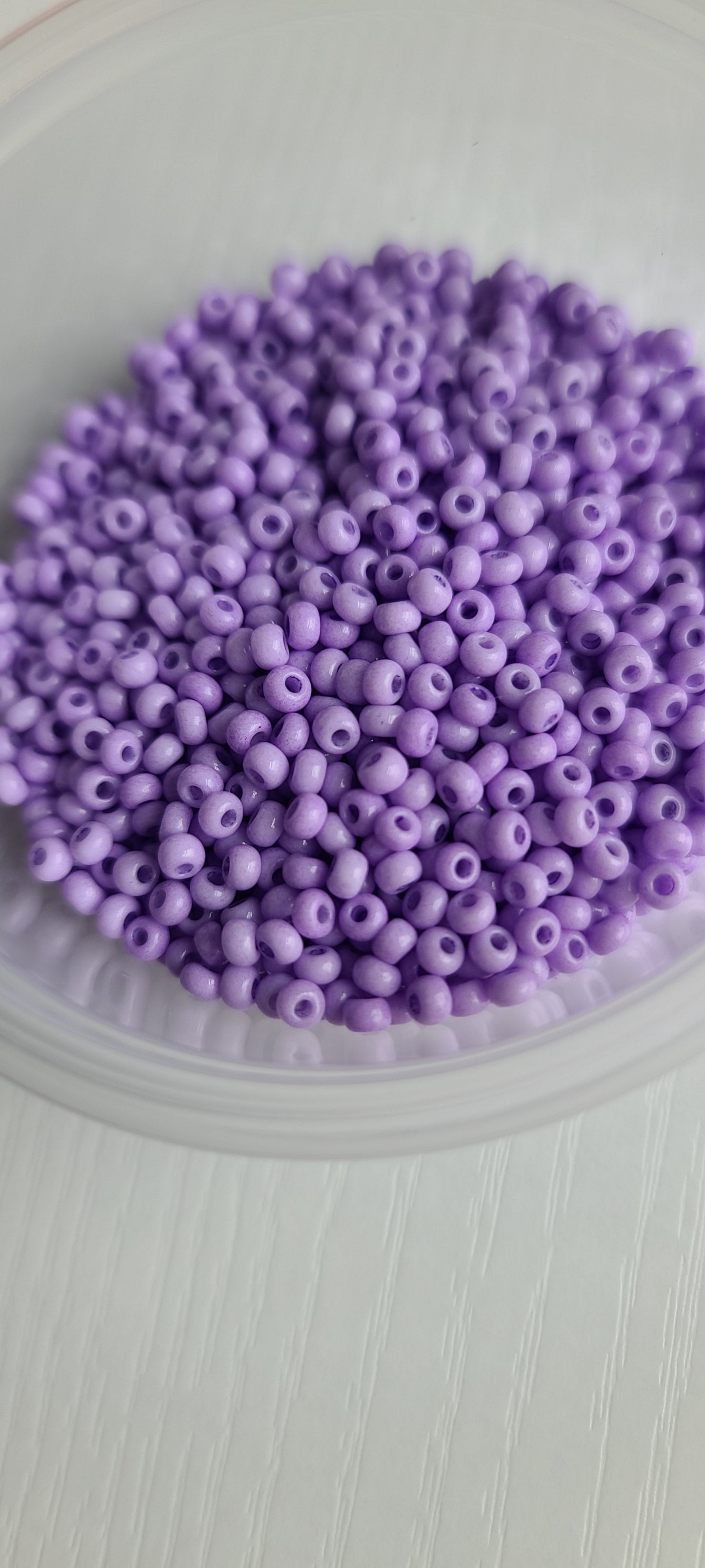 Seed beads and pearl hoops