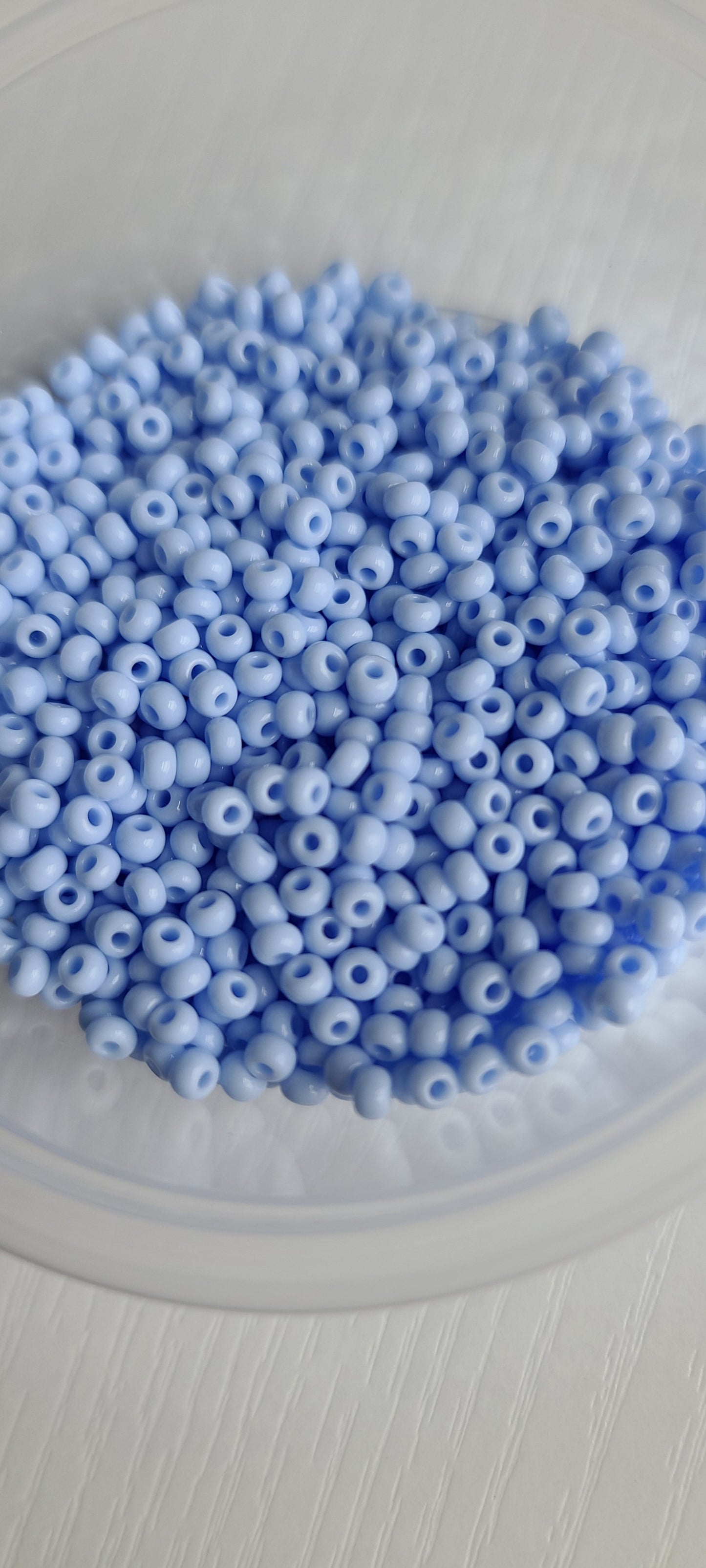 Seed beads and pearl hoops