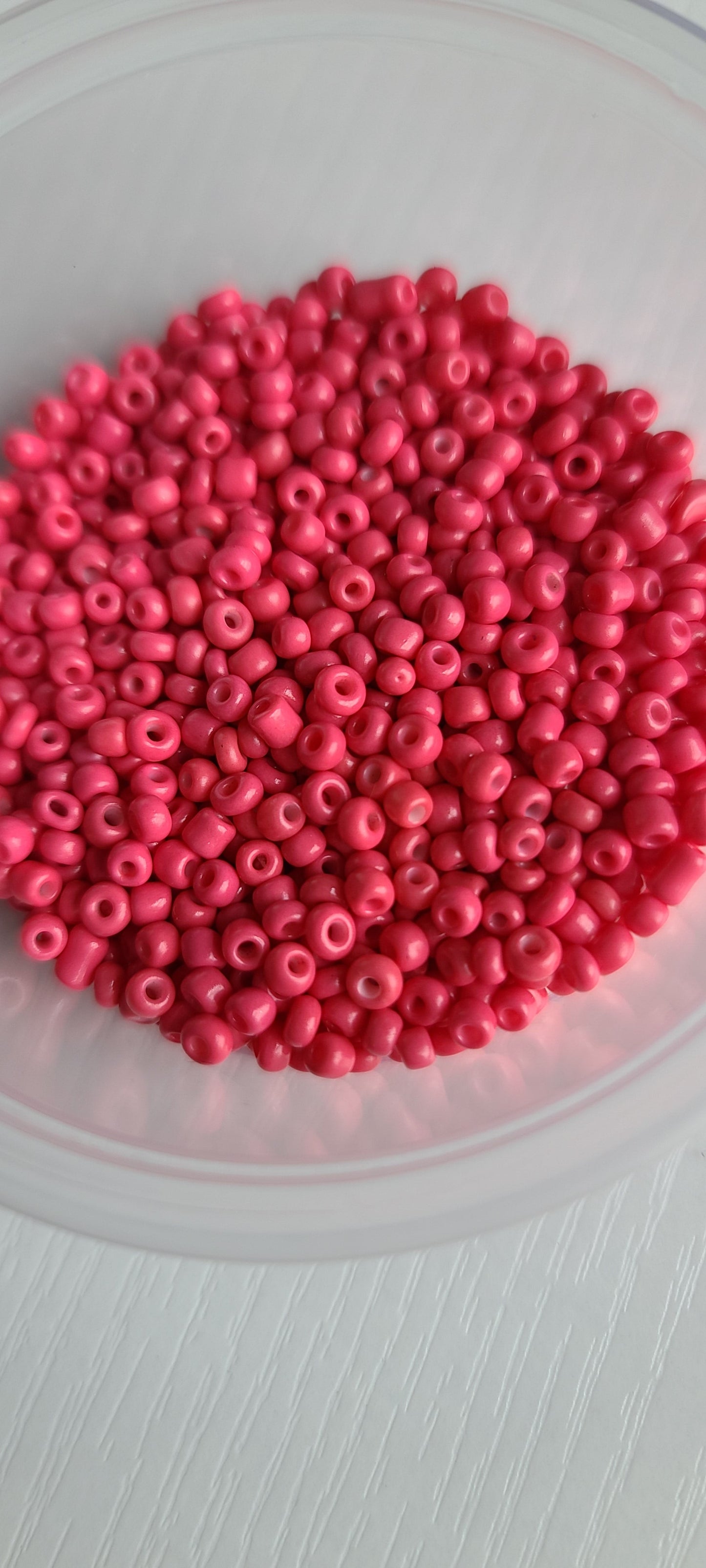 Seed beads and pearl hoops