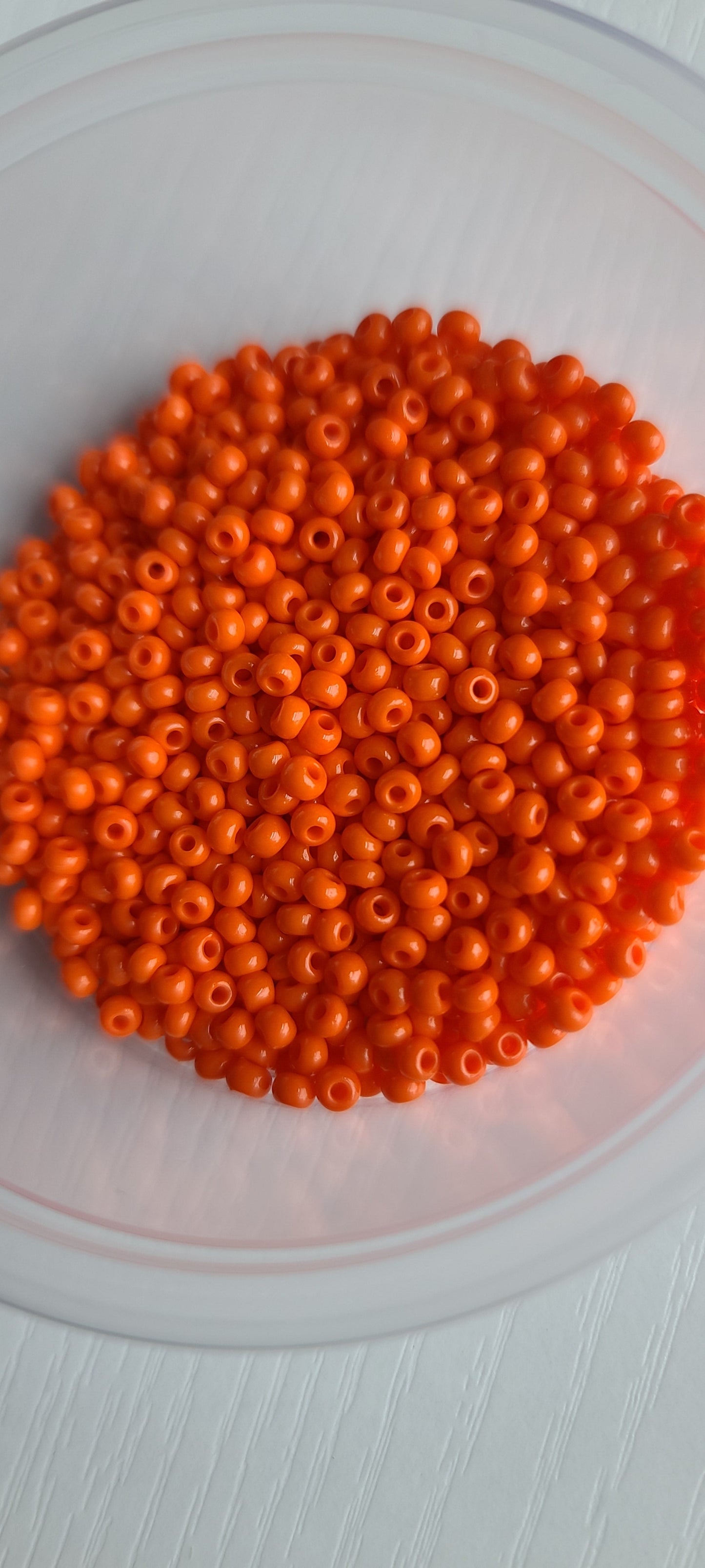 Seed beads and pearl hoops