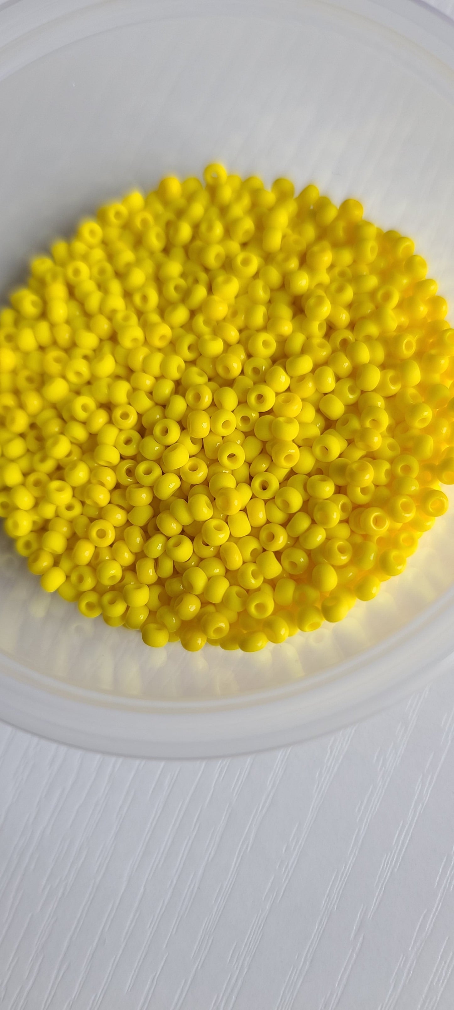 Seed beads and pearl hoops