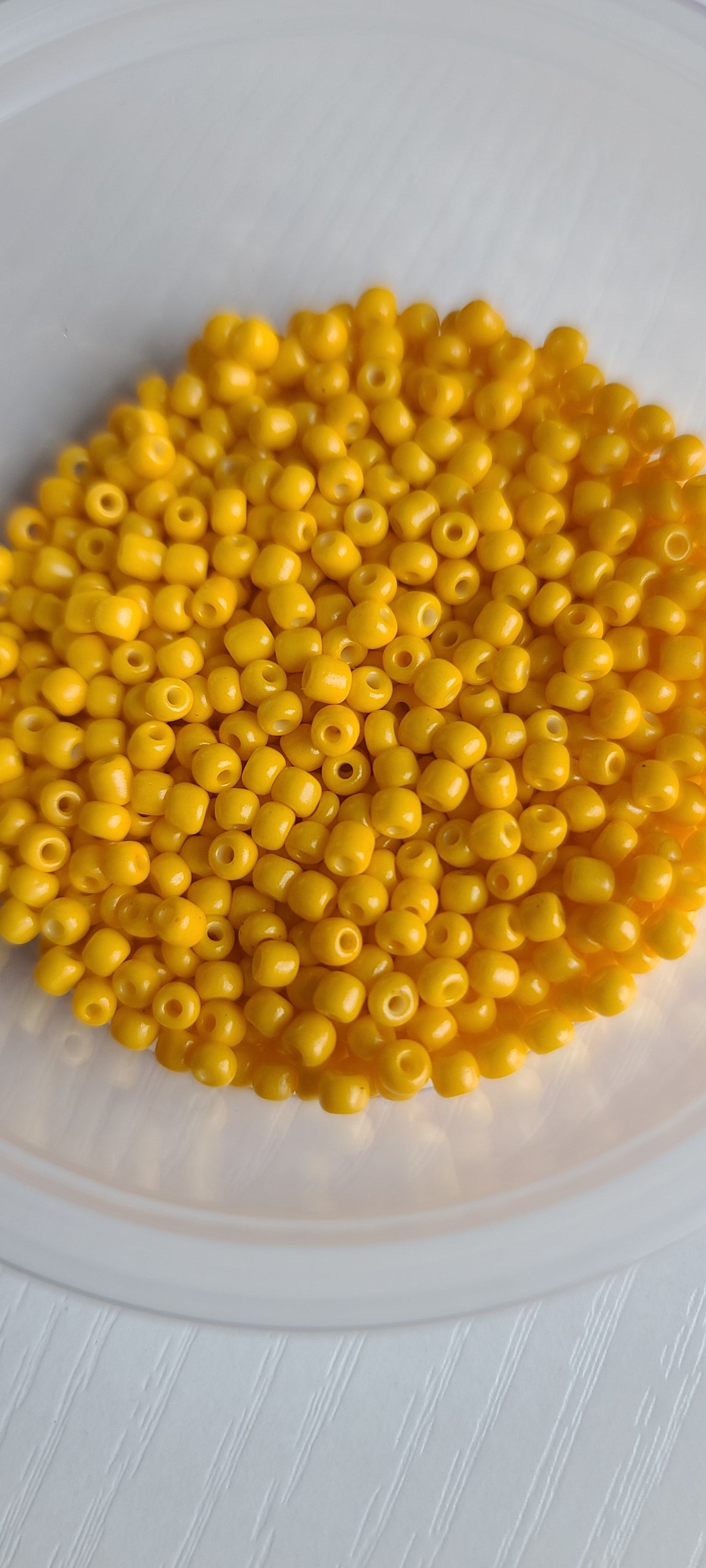 Seed beads and pearl hoops