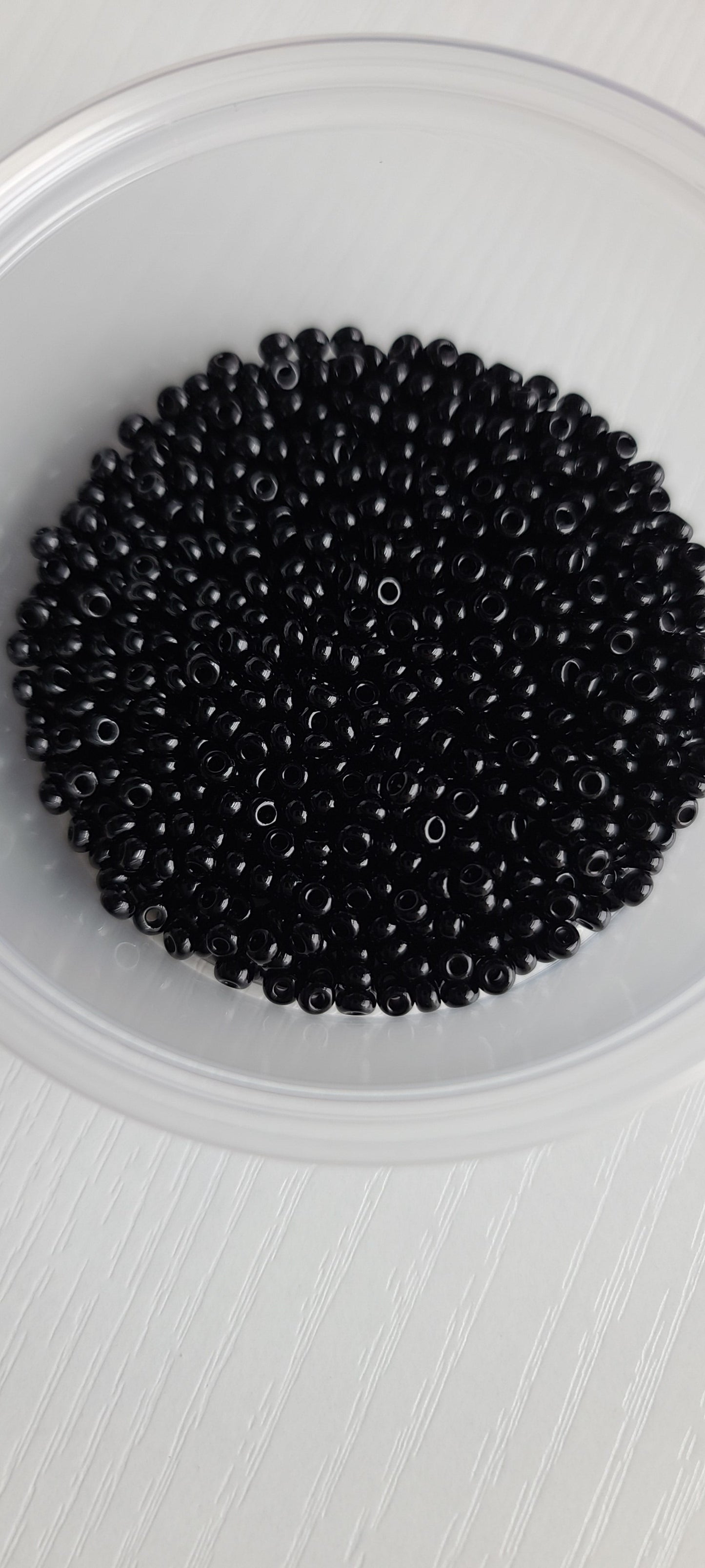 Seed beads and pearl hoops