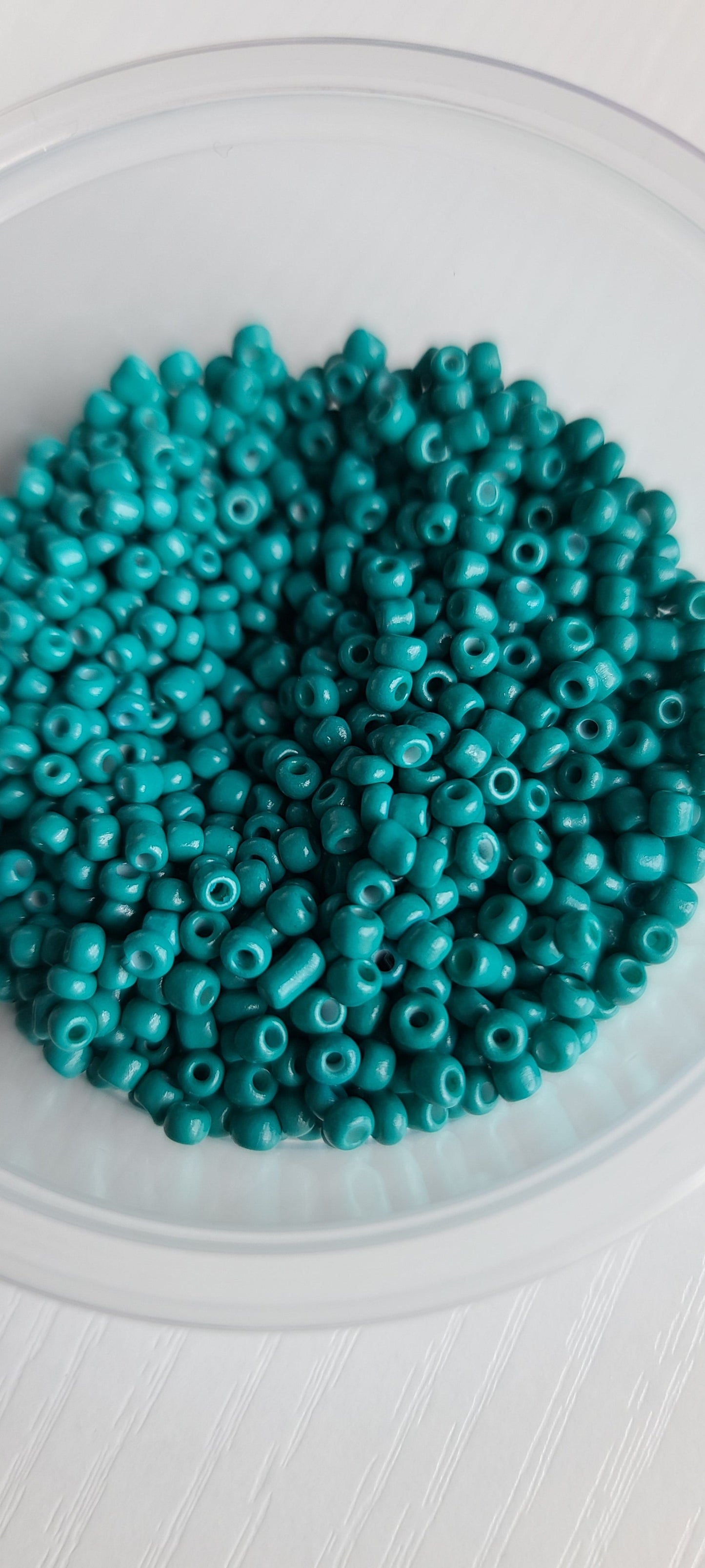 Seed beads and pearl hoops