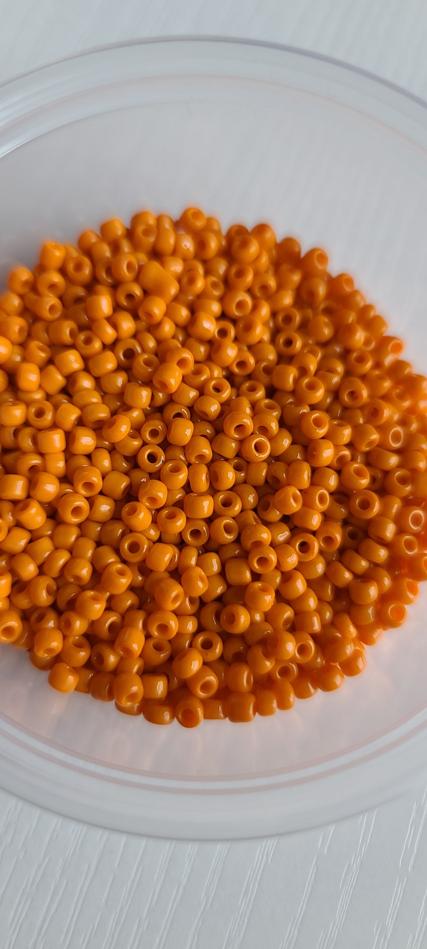 Seed beads and pearl hoops