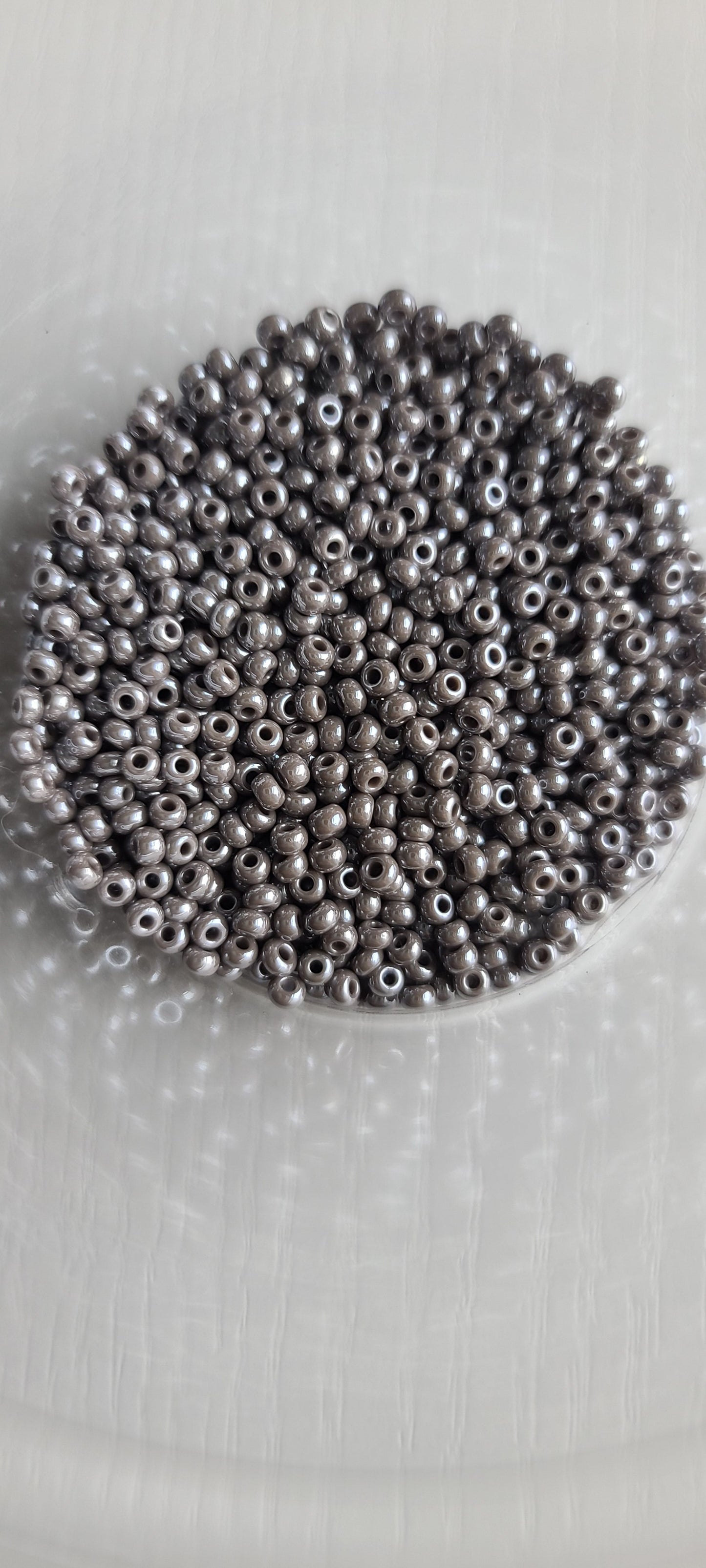 Seed beads and pearl hoops