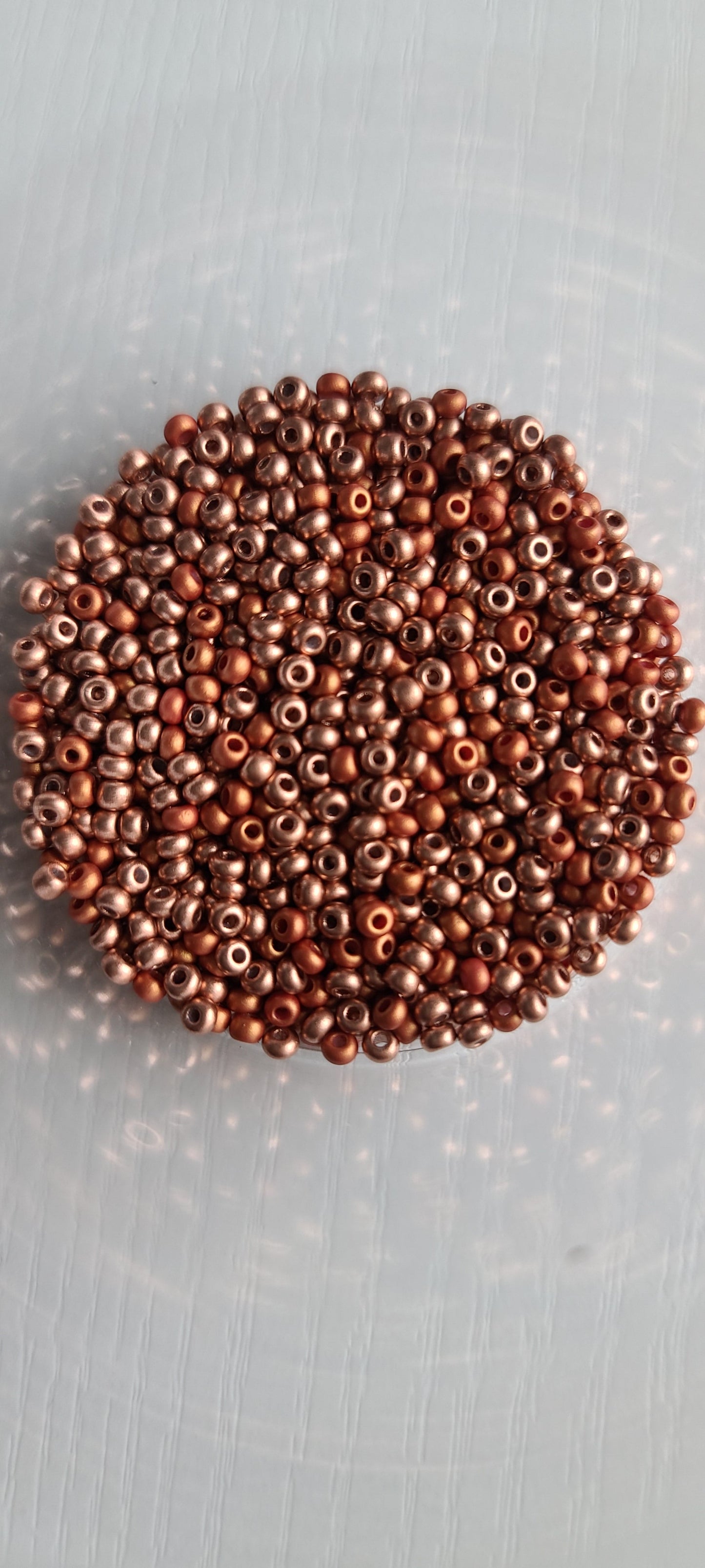 Seed beads and pearl hoops