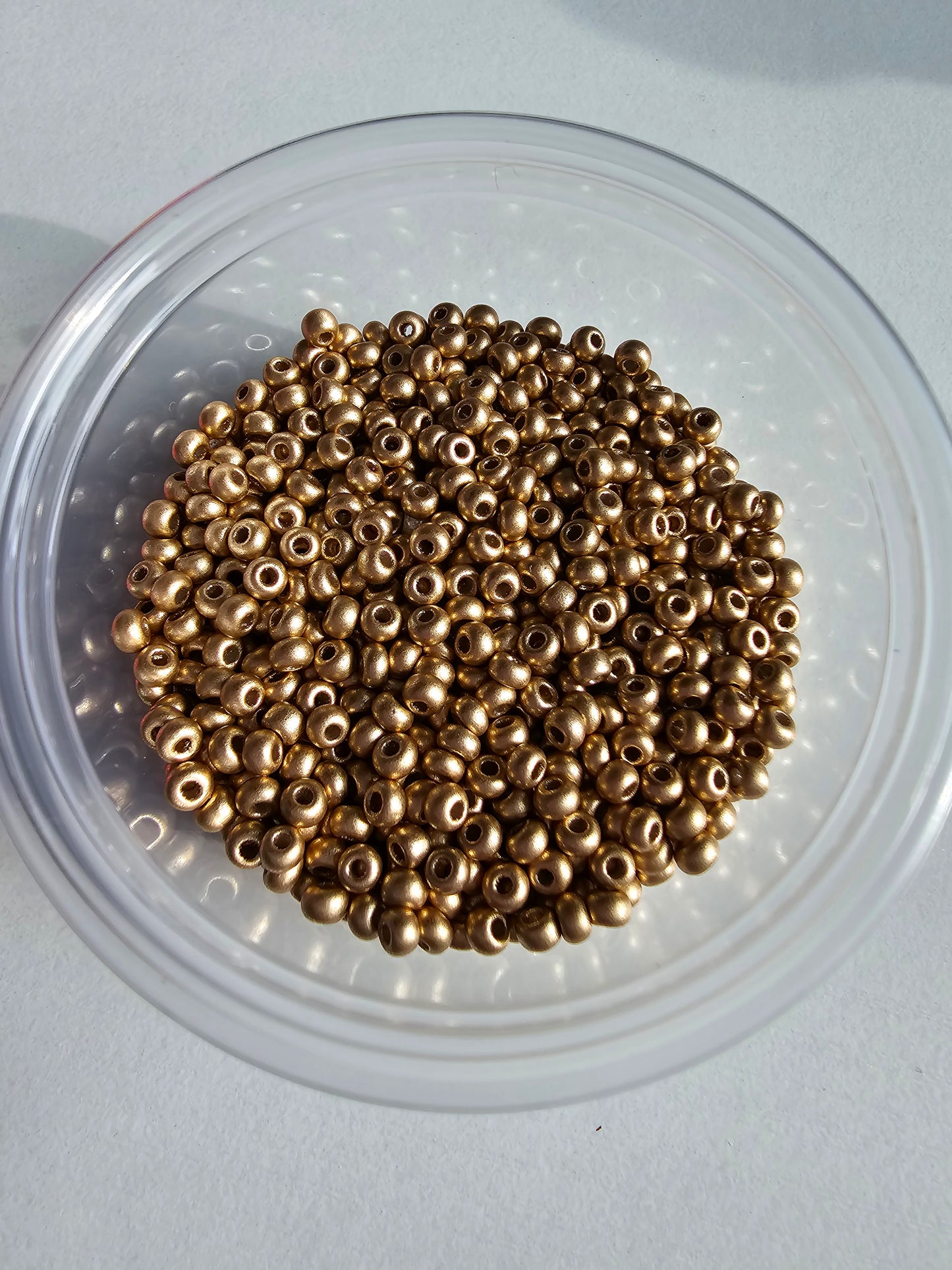 Seed beads and pearl hoops