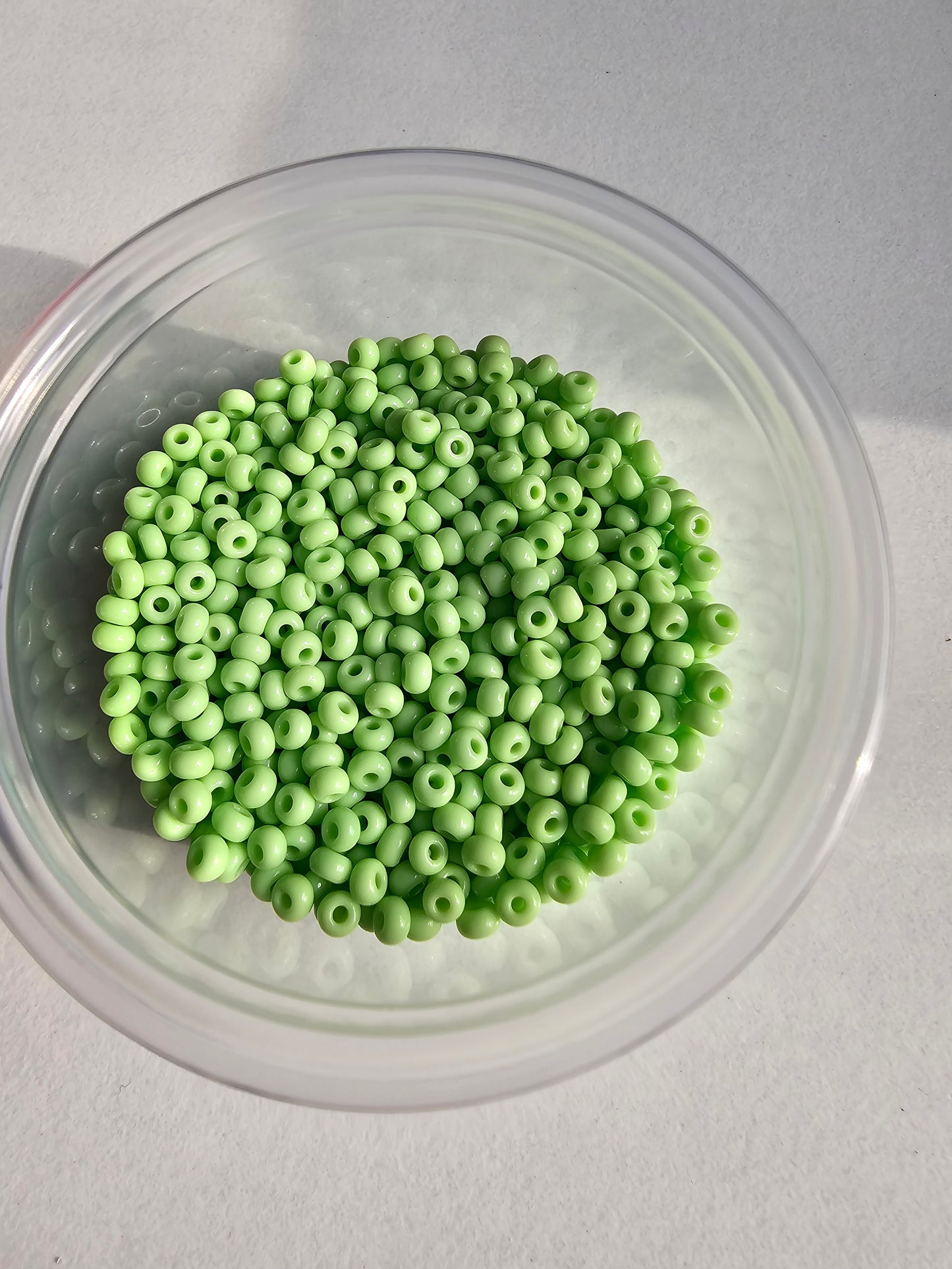 Seed beads and pearl hoops