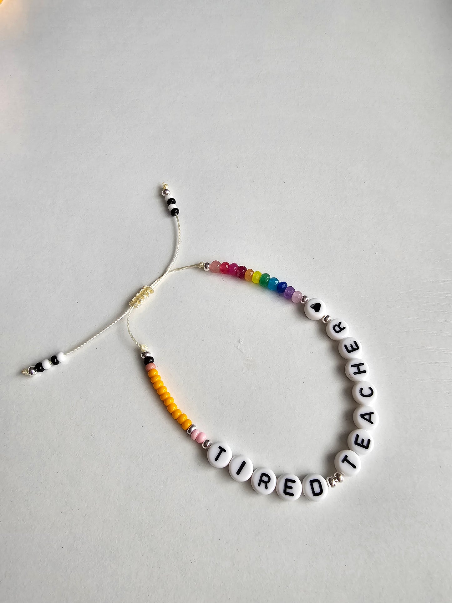 Tired Teacher bracelet