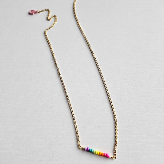 Seed beads rainbow chain