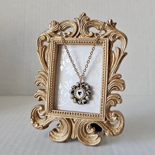 Just because... heart with crystals necklace