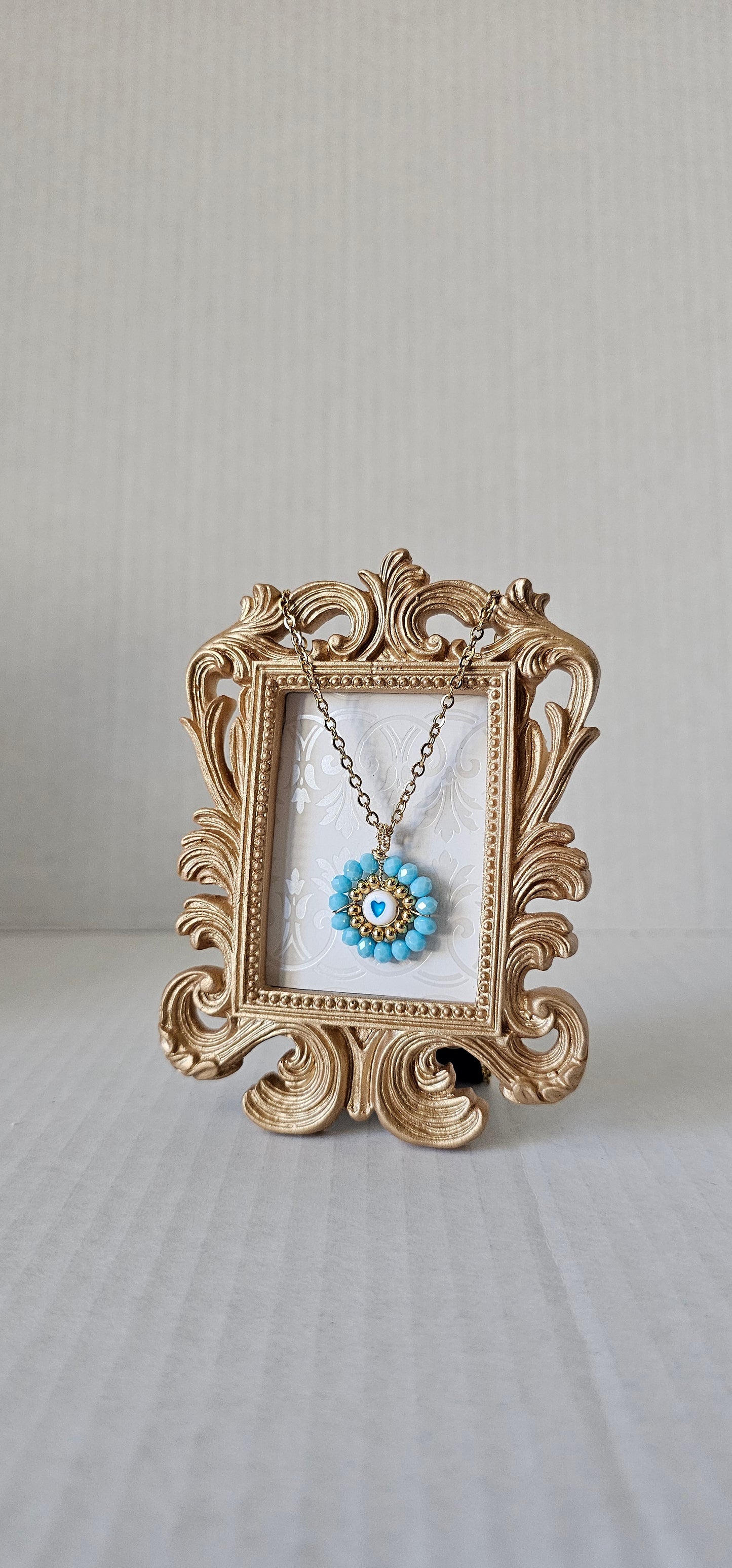 Just because... heart with crystals necklace