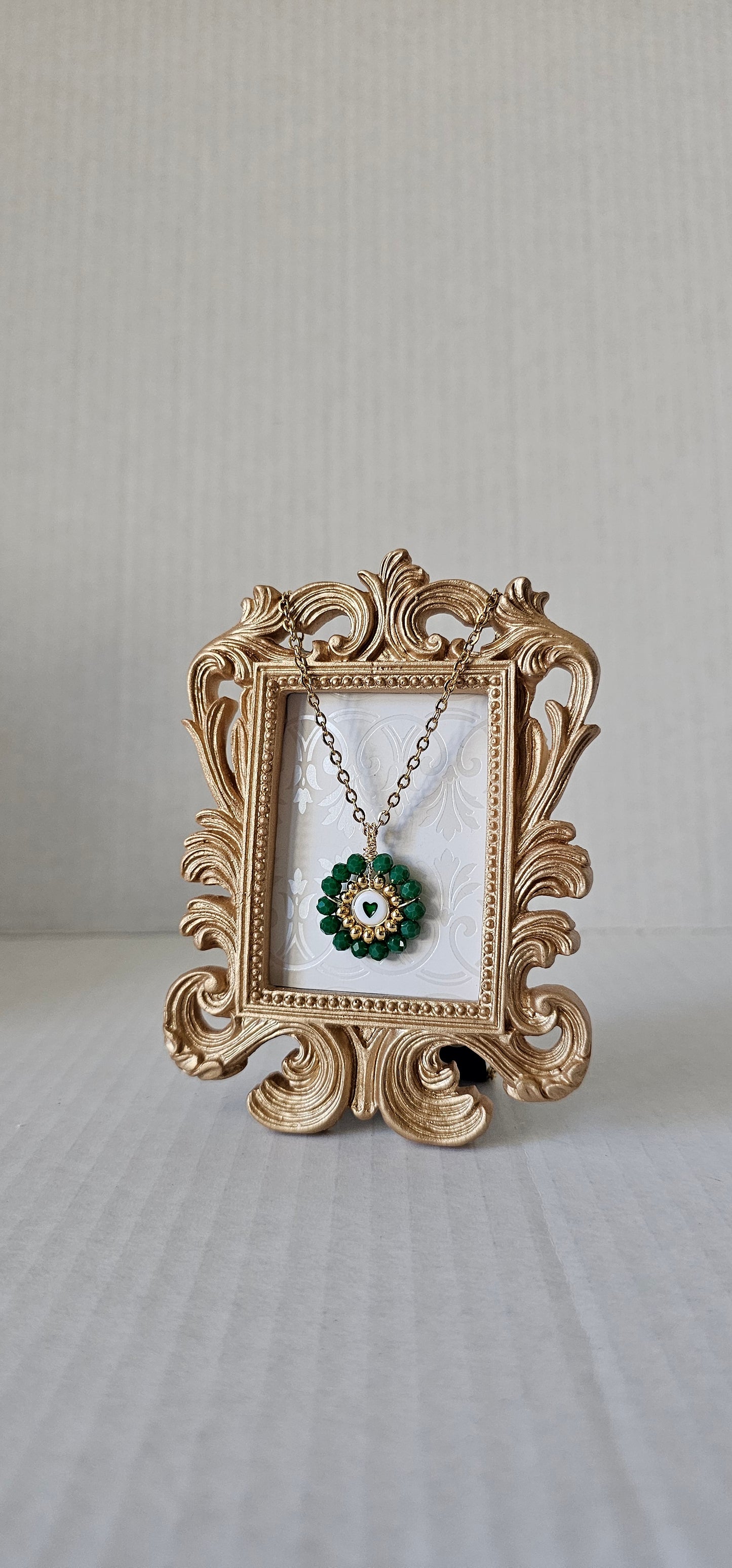 Just because... heart with crystals necklace