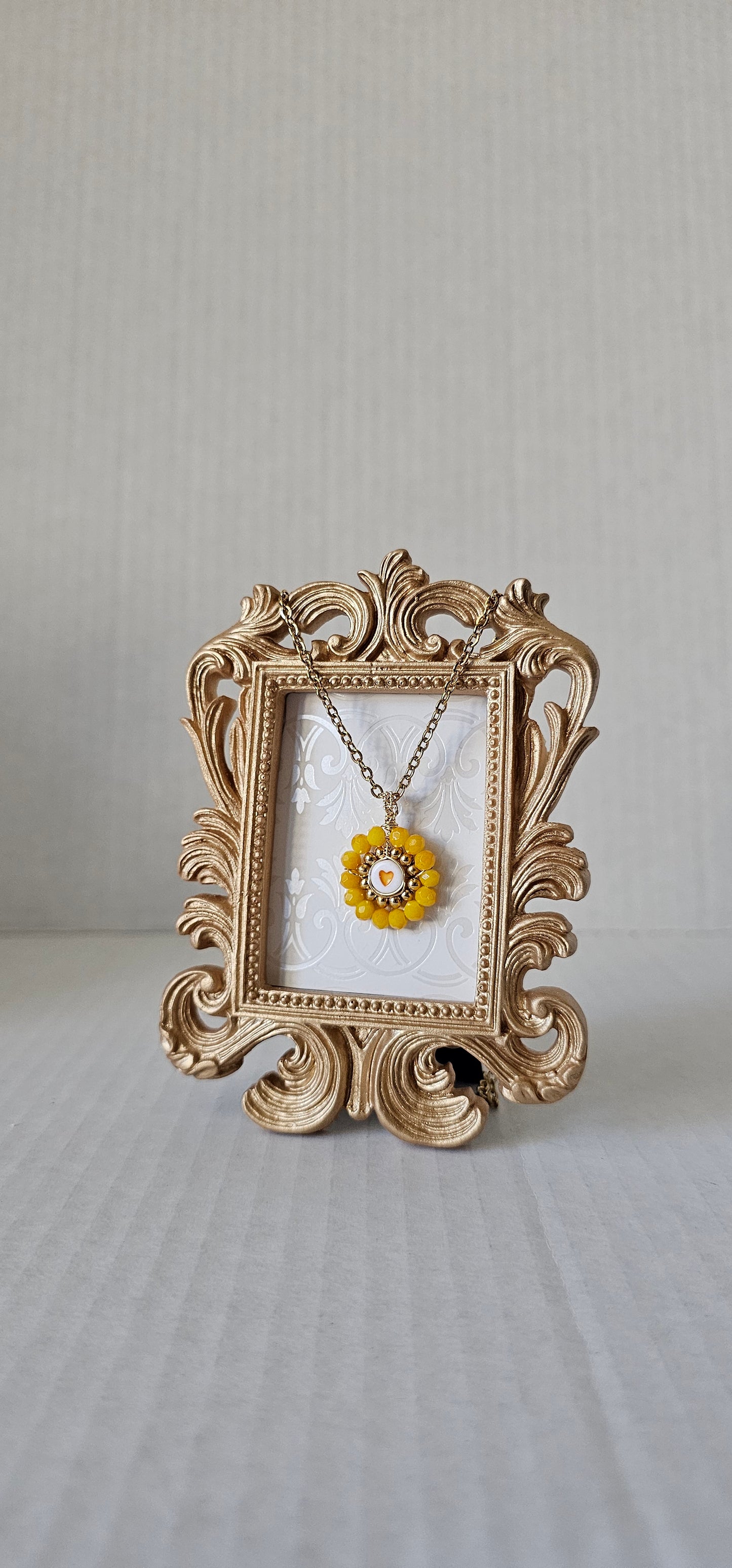 Just because... heart with crystals necklace