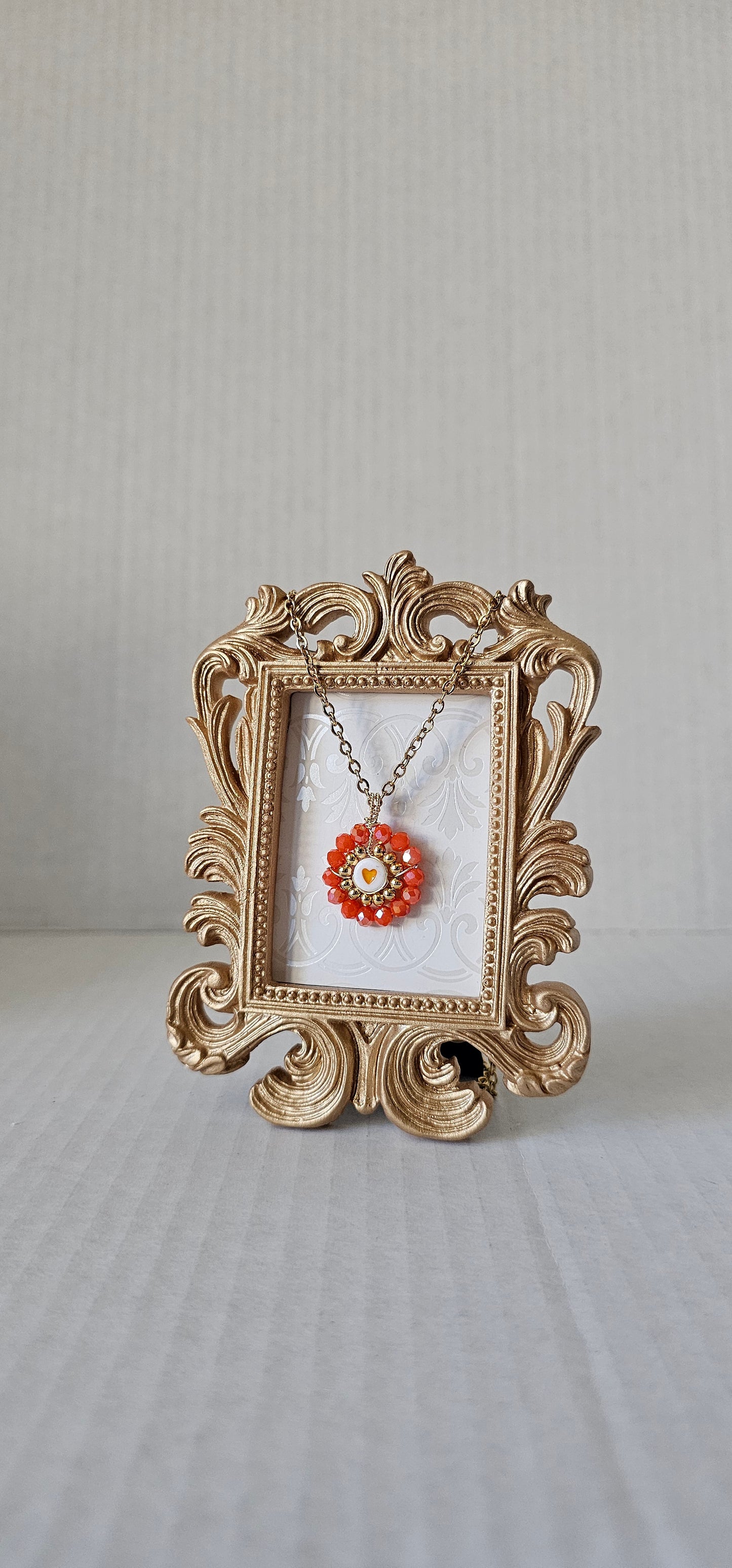 Just because... heart with crystals necklace