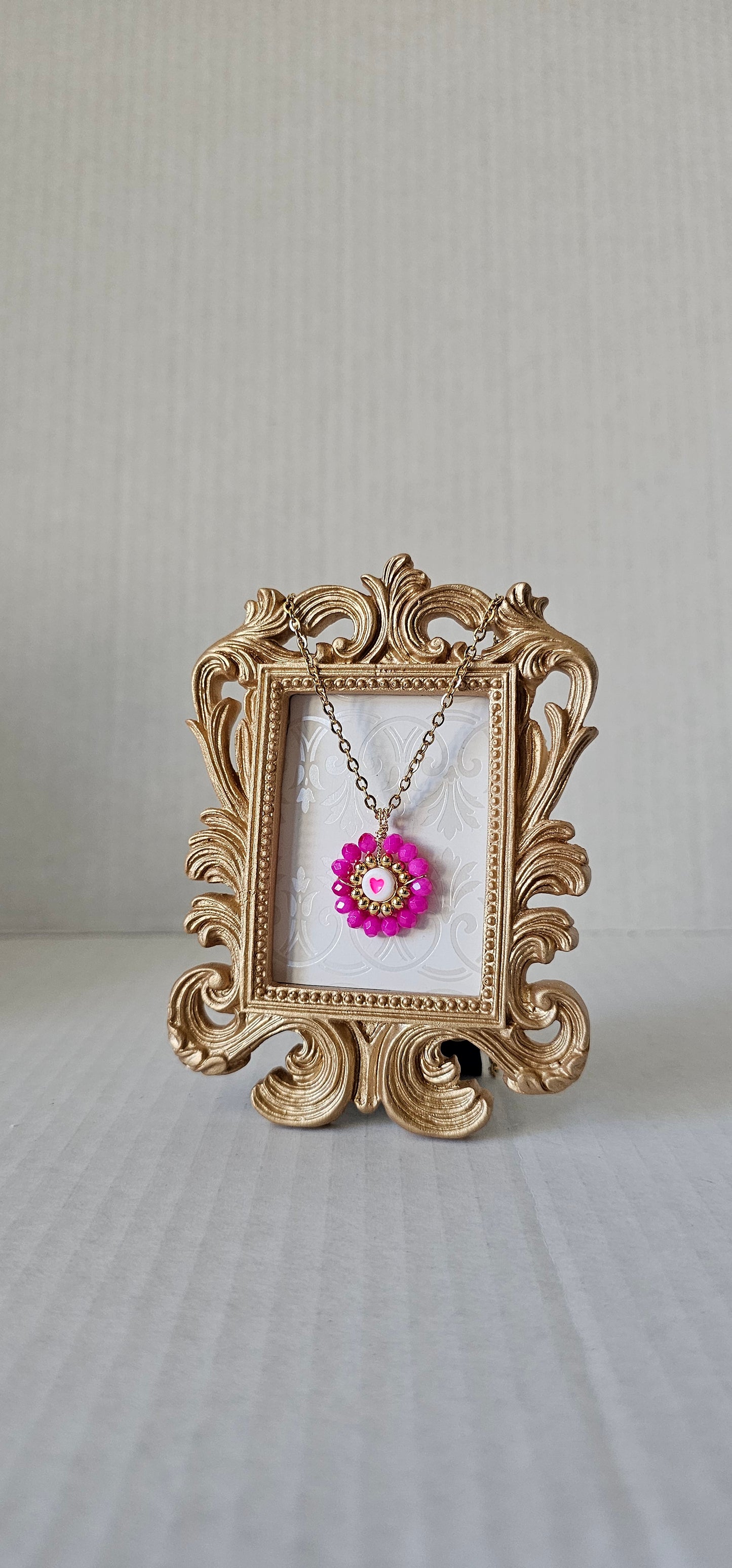 Just because... heart with crystals necklace