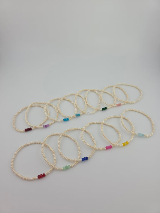 Pearls and Birthstones Bracelets