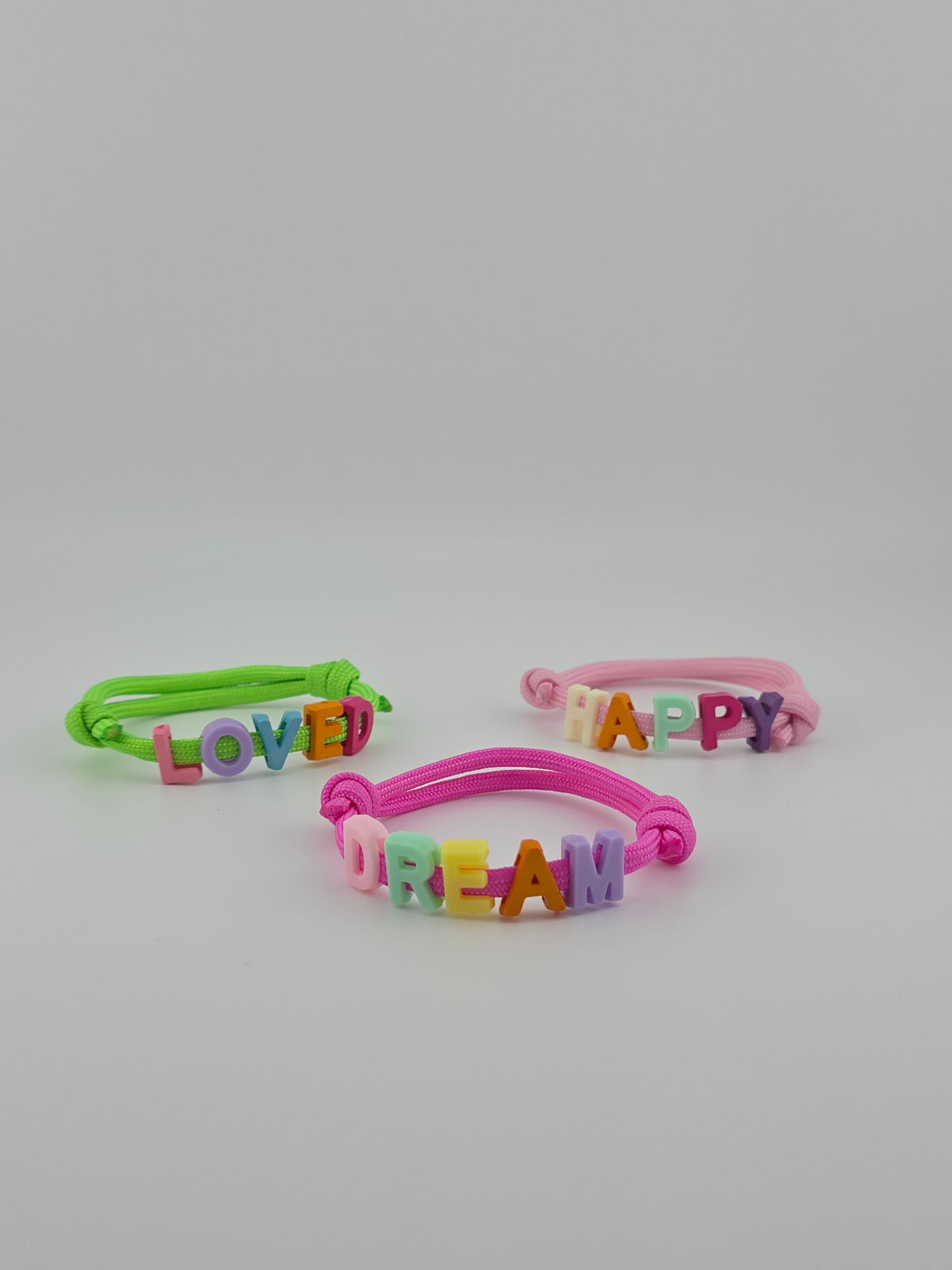 Colorful Words Bracelets