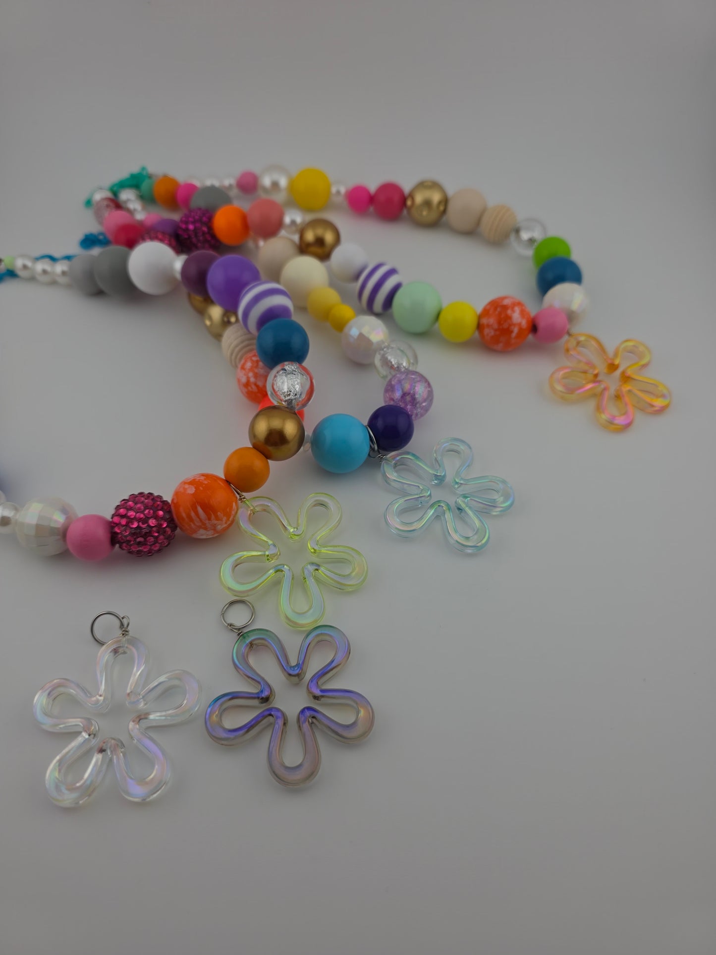 Gumball rainbow necklace
