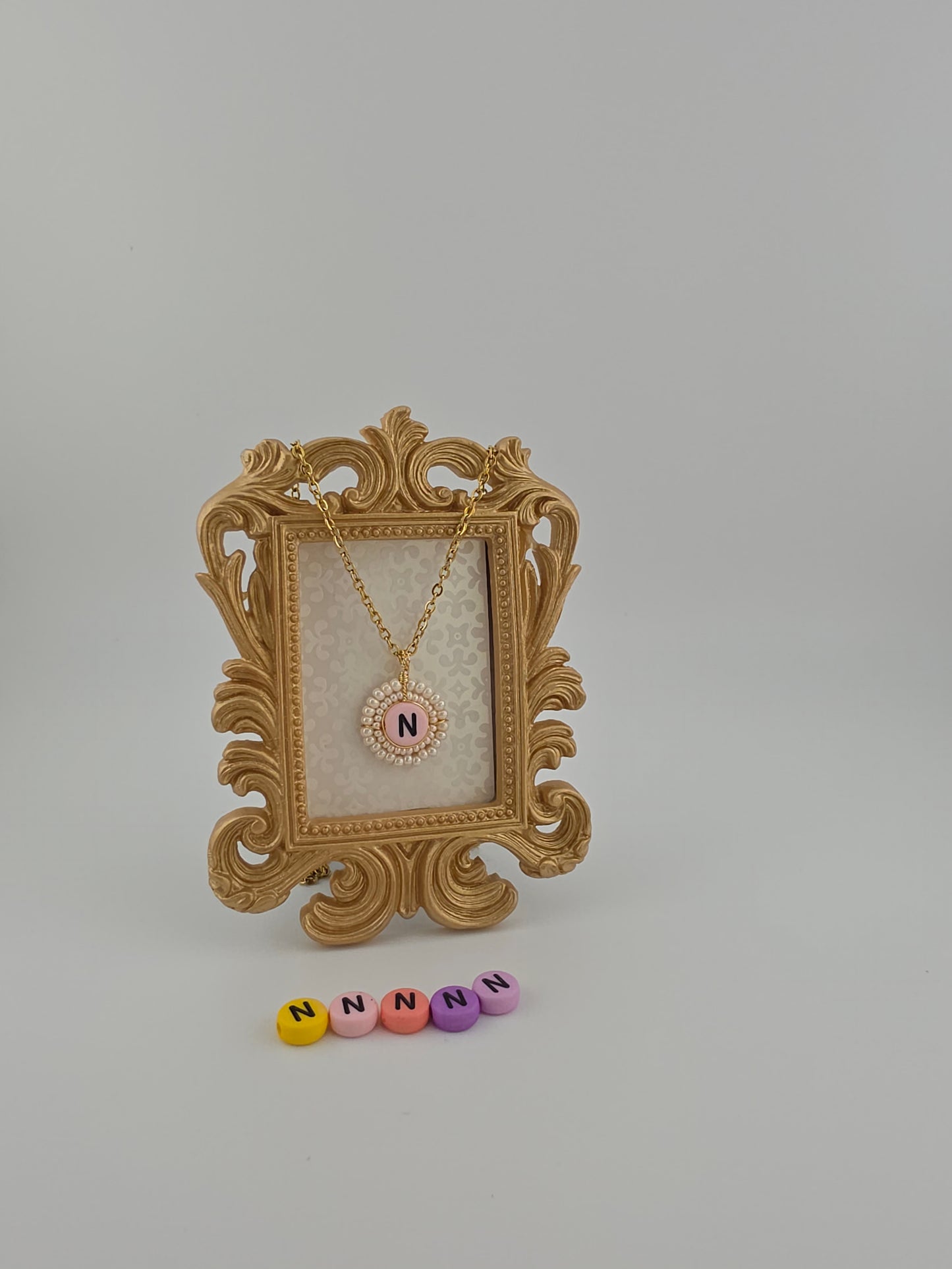 Colorful Letters Charm Necklace