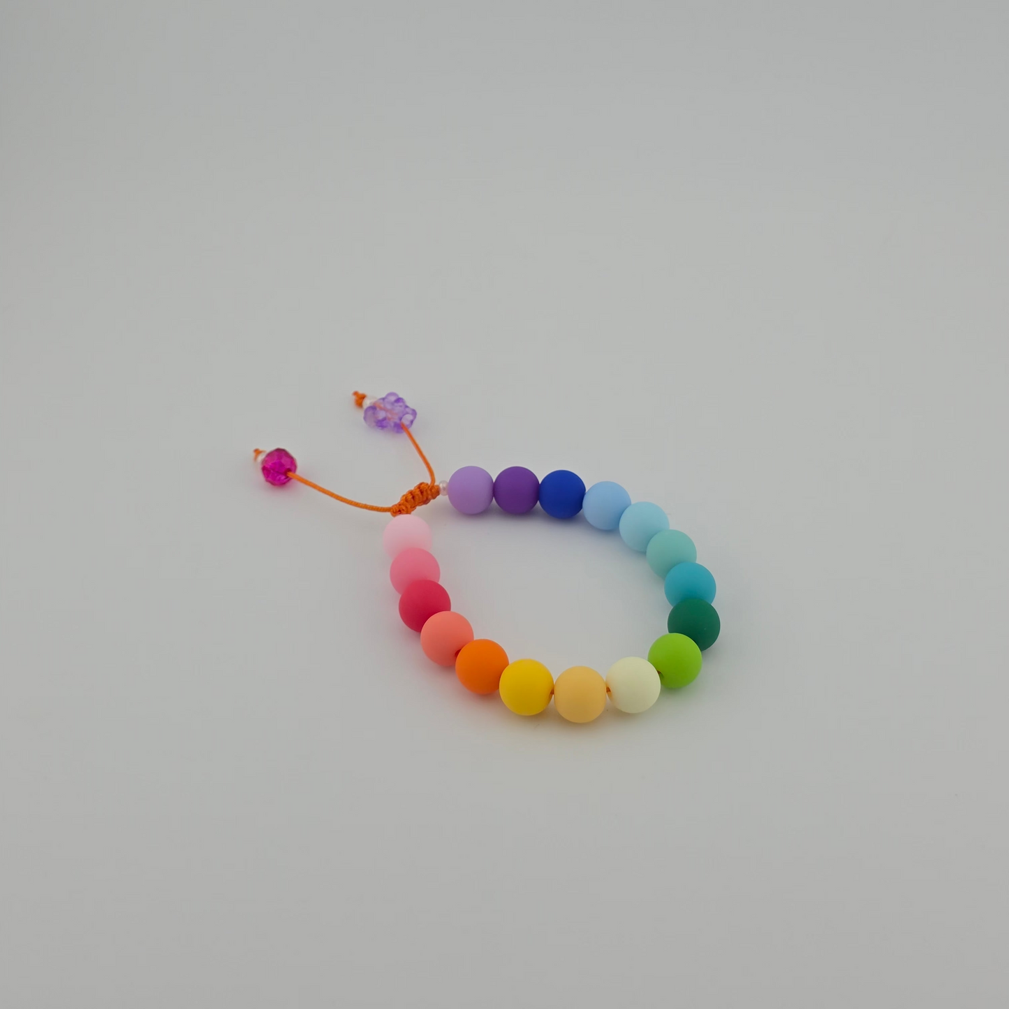 Rainbow Round Beads Bracelet